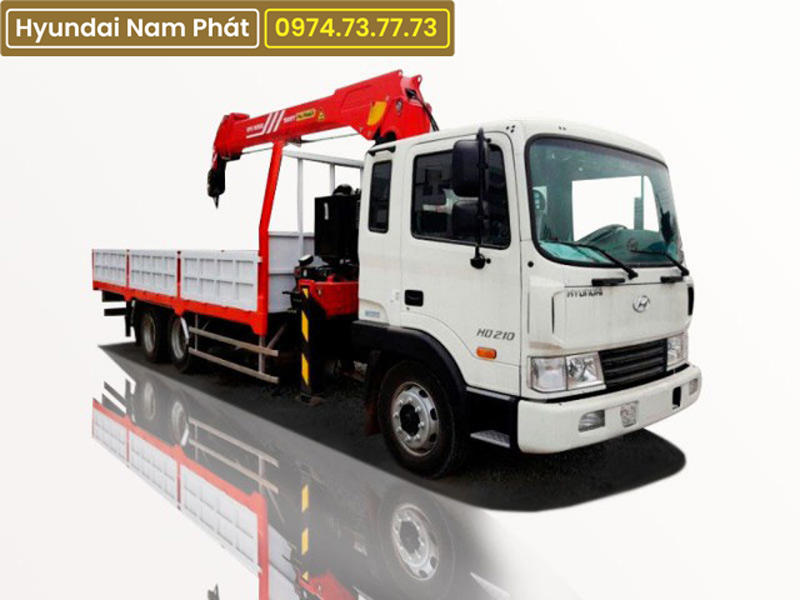 Xe Tải HD210 Gắn Cẩu 7 Tấn Sany Palfinger SPS16000